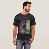 Dark Fallen Angel Statue\Gothic Cathedral T-Shir T-shirt (Voorkant volledig)
