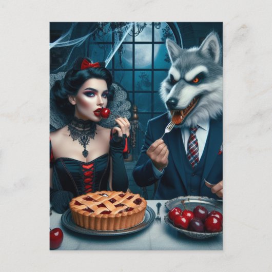 Dark Fantasy Collision Briefkaart (Voorkant)