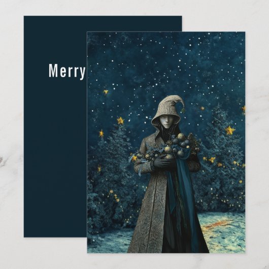 Dark Fantasy | Enkele feestdagenkaart (Voorkant / Achterkant)