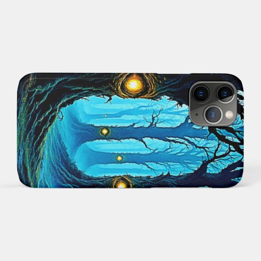 Dark Fantasy Eyeball Forest Design Case-Mate iPhone Case (Achterkant (horizontaal))