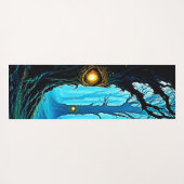 Dark Fantasy Eyeball Forest Design Yogamat (Achterkant (horizontaal))