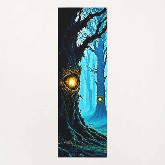 Dark Fantasy Eyeball Forest Design Yogamat (Voorkant)