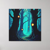 Dark Fantasy Forest Mystery Canvas Afdruk (Voorkant)