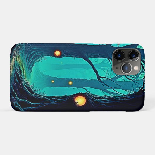 Dark Fantasy Forest Mystery Case-Mate iPhone Case (Achterkant (horizontaal))