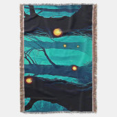 Dark Fantasy Forest Mystery Deken (Voorkant Verticaal)