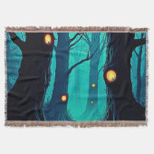 Dark Fantasy Forest Mystery Deken (Voorkant)