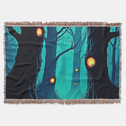 Dark Fantasy Forest Mystery Deken (Voorkant)