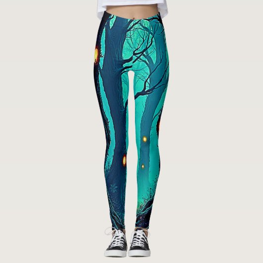 Dark Fantasy Forest Mystery Leggings (Voorkant)