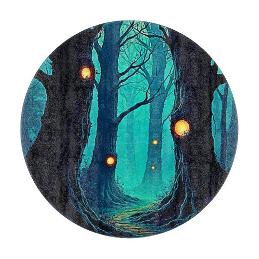 Dark Fantasy Forest Mystery Snijplank (Voorkant)