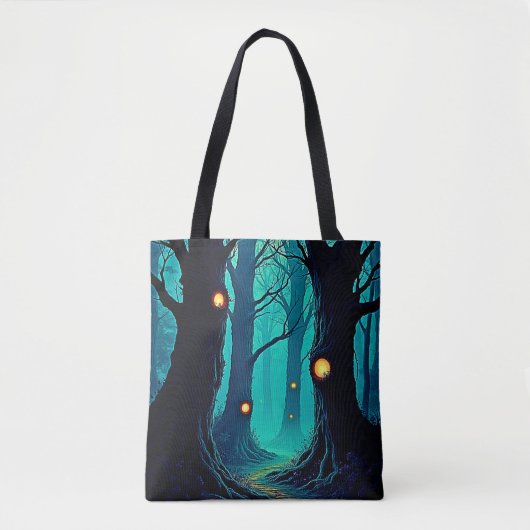 Dark Fantasy Forest Mystery Tote Bag (Voorkant)