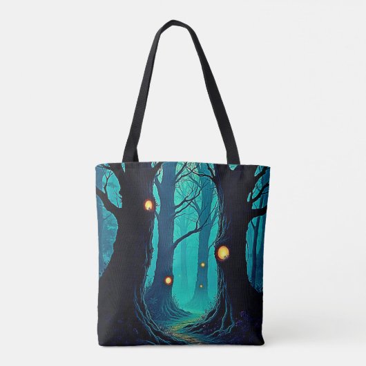 Dark Fantasy Forest Mystery Tote Bag (Achterkant)
