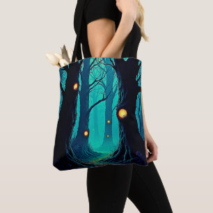Dark Fantasy Forest Mystery Tote Bag