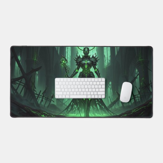 Dark Fantasy Forest Witch Desk Mat (Keyboard & Muis)