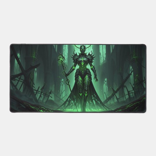 Dark Fantasy Forest Witch Desk Mat (Voorkant)
