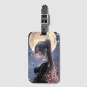 Dark fantasy girl / Aesthetic Bagagelabel (Voorkant (verticaal))