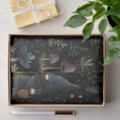 Dark Fantasy Gnome en paddenstoelenpatroon Tissuepapier (Geschenk)