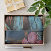 Dark Fantasy Gothic Blue Gargoyle Decoupage Tissuepapier (Geschenk)