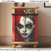 Dark Fantasy Gothic Queen Art DA4R Decoupage Tissuepapier