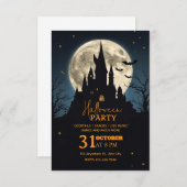 Dark Fantasy Halloween Party Invitation – Editable Kaart (Voorkant / Achterkant)