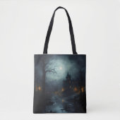 Dark Fantasy Horror Landschap Tote Bag (Voorkant)