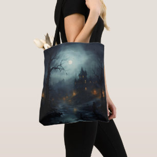 Dark Fantasy Horror Landschap Tote Bag