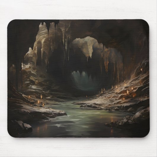Dark Fantasy River Cave Muismat (Voorkant)