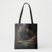 Dark Fantasy River Cave Tote Bag (Voorkant)