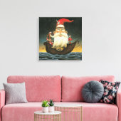 Dark Fantasy Santa Pirate Canvas Art (Insitu (Woonkamer))