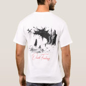 Dark Fantasy surrealistisch landschap T-shirt (Achterkant)