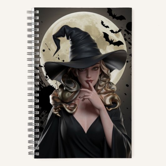 Dark Fantasy Witch Notitieboek (Voorkant)