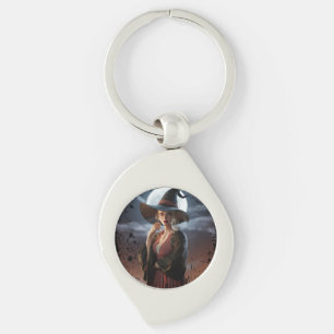 Dark Fantasy Witch Onderzetter Sleutelhanger