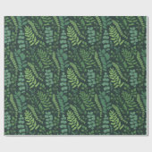 Dark Fern Botany Cadeaupapier (Vlak)