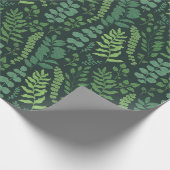 Dark Fern Botany Cadeaupapier (Hoek)
