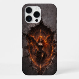Dark Fire Angel iPhone 16 Pro Max Case Hoesje