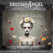 Dark Flora Decoupage Tissuepapier