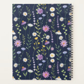 Dark Floral Botanical Garden Planner (Achterkant)