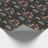 Dark Floral Botanical Romantasy Eye Cadeaupapier (Hoek)
