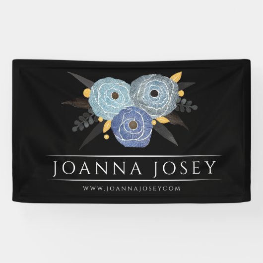 Dark Floral Bouquet Business Promotional Banner (Horizontaal)