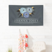Dark Floral Bouquet Business Promotional Banner (Insitu)