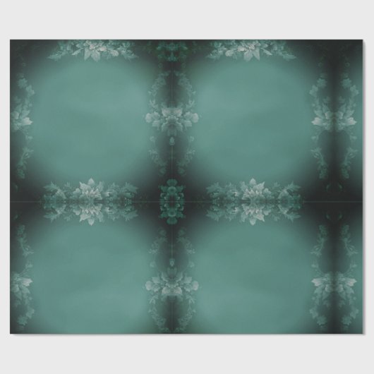 Dark Floral Cadeaupapier (Vlak)