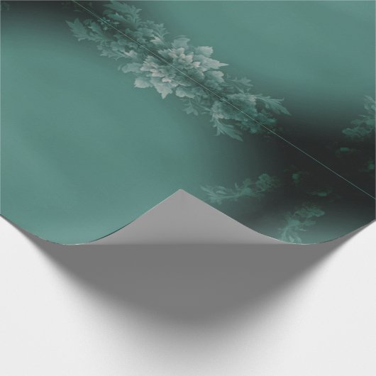 Dark Floral Cadeaupapier (Hoek)