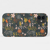 Dark Floral Case-Mate iPhone Case (Achterkant (horizontaal))