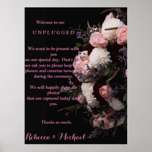 Dark  Floral Ceremony Poster