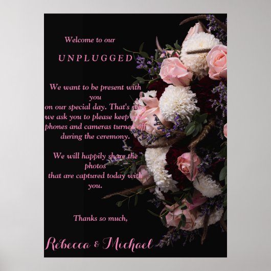 Dark  Floral Ceremony Poster (Voorkant)