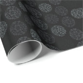 Dark Floral Damask Cadeaupapier (Rol Hoek)