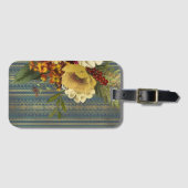 Dark Floral Elegance Bagagelabel (Voorkant (horizontaal))