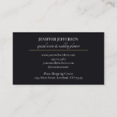 Dark Floral event wedding planner Visitekaartje (Achterkant)
