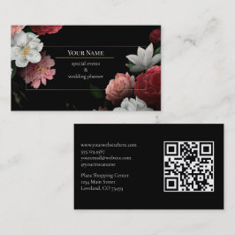 Dark Floral event wedding planner Visitekaartje