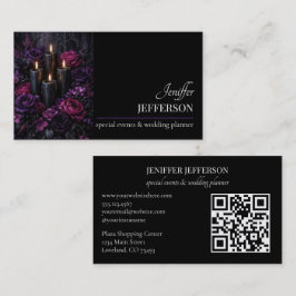 Dark Floral event wedding planner Visitekaartje