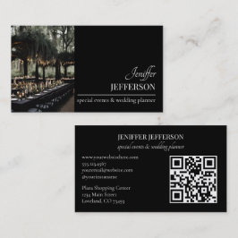 Dark Floral event wedding planner Visitekaartje